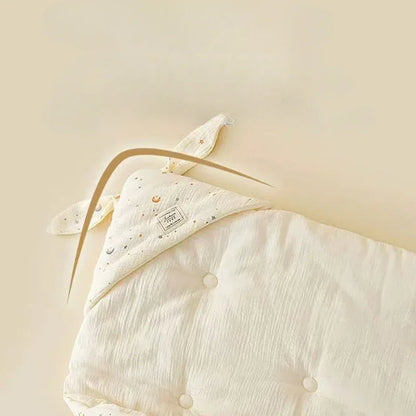 Newborn Bunny Ears Swaddle Blanket | Extra Soft Cotton Wrap