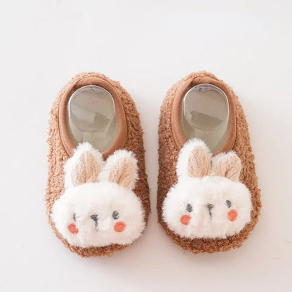Warm Plush Baby Slippers | Soft Anti-Slip Indoor Toddler Floor Shoes | 6 Styles | 6 Months–4 Years