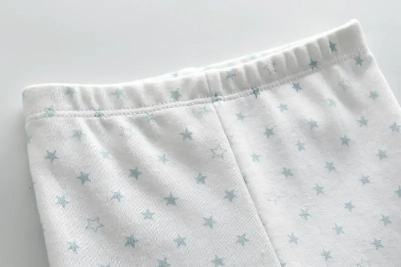6-Piece Cotton Bodysuit & Pants Baby Set | Long Sleeve Cartoon Print 0-12M