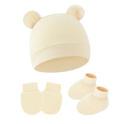 Baby Anti-Scratch Gloves & Foot Cover Set | Newborn Protection Kit