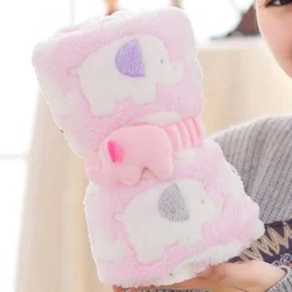 Baby Thermal Fleece Swaddle Blanket | Soft Newborn Bedding Wrap for All Seasons