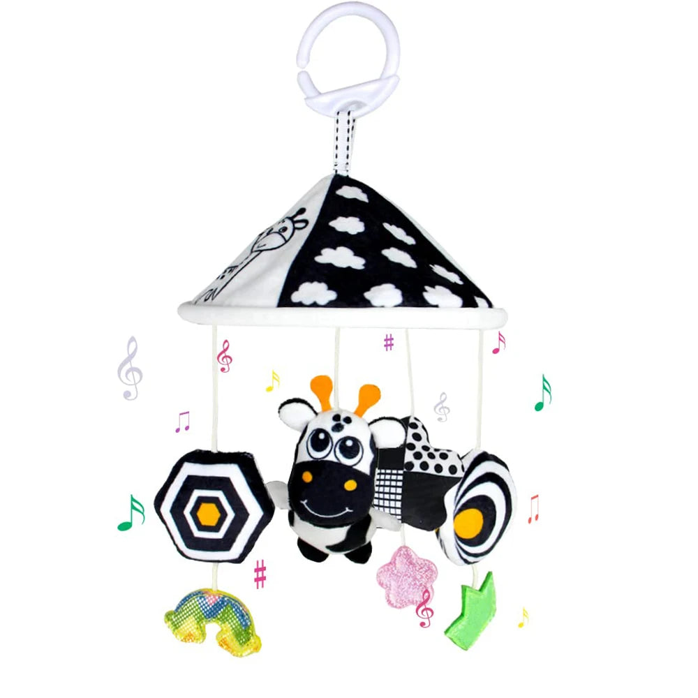 Baby Black & White High Contrast Hanging Rattle Toy