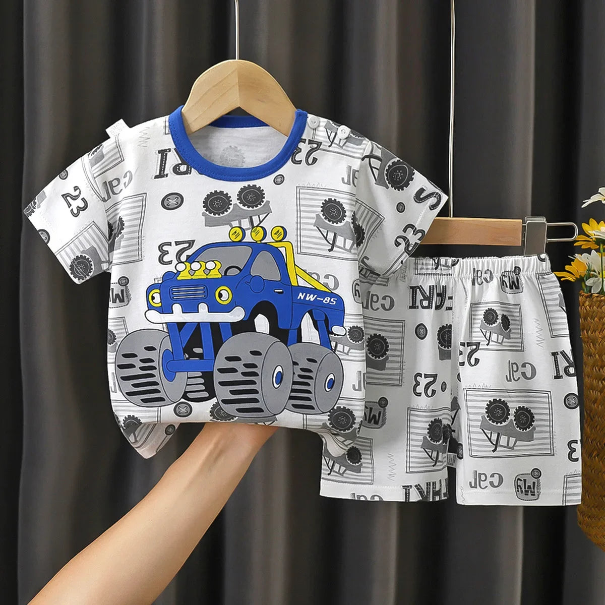 Kids Cotton T-Shirt & Shorts Set | Boys & Girls Summer Outfit 2PCS