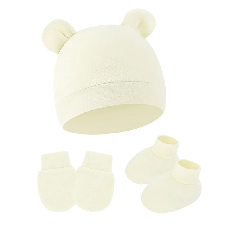 Baby Anti-Scratch Gloves & Foot Cover Set | Newborn Protection Kit