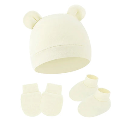 Baby Anti-Scratch Gloves & Foot Cover Set | Newborn Protection Kit