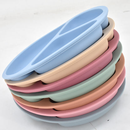 5-Piece Baby Silicone Tableware Set | Suction Plate, Bowl, Spoon & Fork | BPA-Free