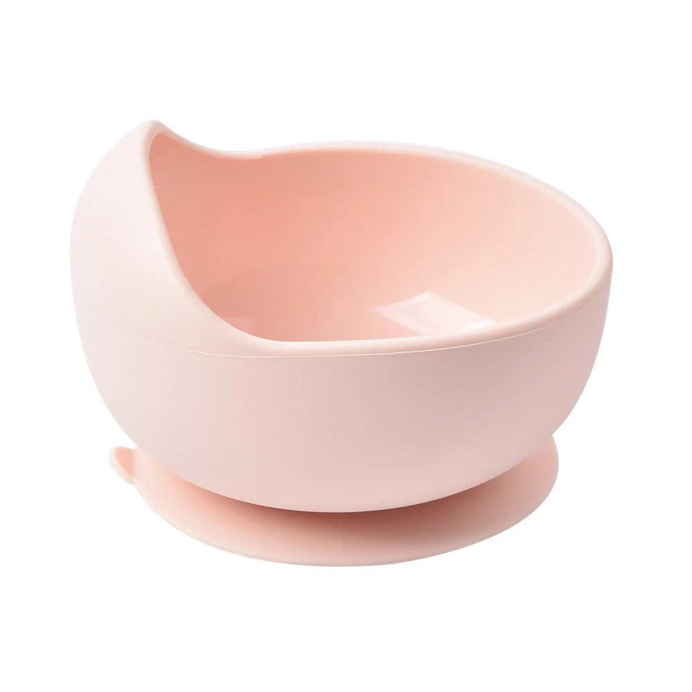 Baby Silicone Suction Bowl with Spoon | Waterproof Kids Feeding Tableware