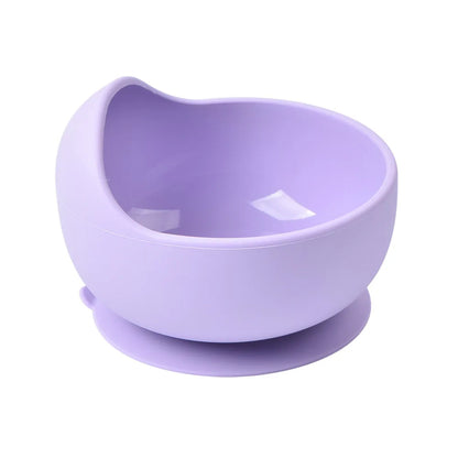 Baby Silicone Suction Bowl with Spoon | Waterproof Kids Feeding Tableware