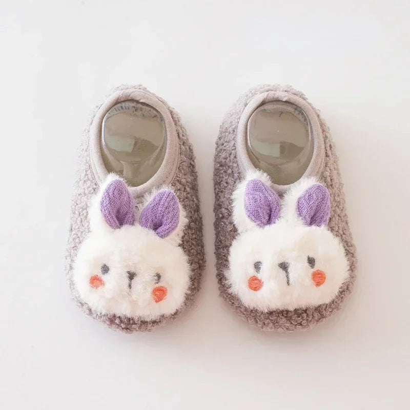 Warm Plush Baby Slippers | Soft Anti-Slip Indoor Toddler Floor Shoes | 6 Styles | 6 Months–4 Years