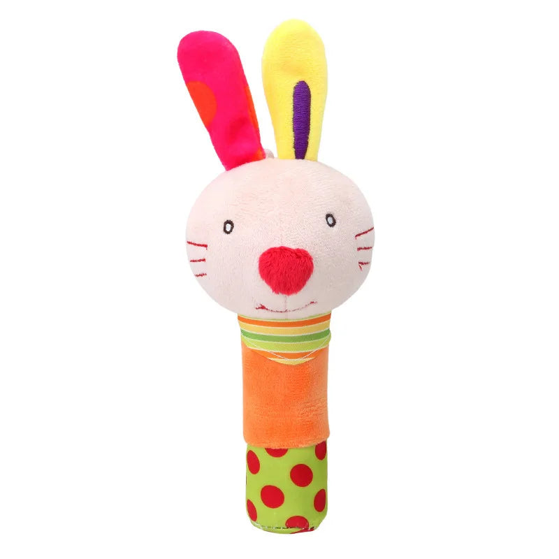 Baby Animal Plush Hand Bell Rattle Toy