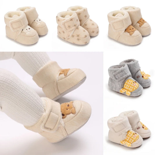 Baby First Walker Shoes | Soft Cartoon Cotton Shoes for Newborns 0–18 Months