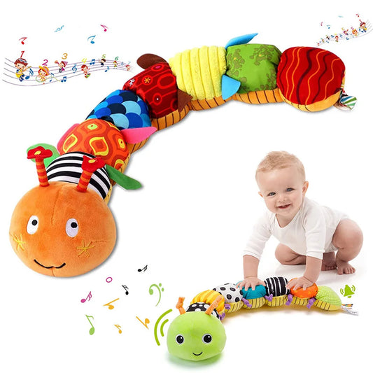 Baby Musical Caterpillar Rattle Plush Toy