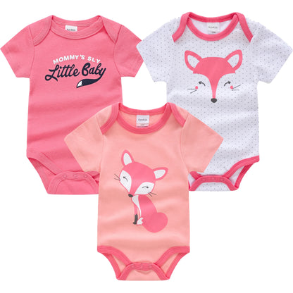 Baby Cotton Bodysuit 6-Pack | Short Sleeve Unisex Romper 0-12 Months