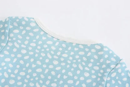 6-Piece Cotton Bodysuit & Pants Baby Set | Long Sleeve Cartoon Print 0-12M