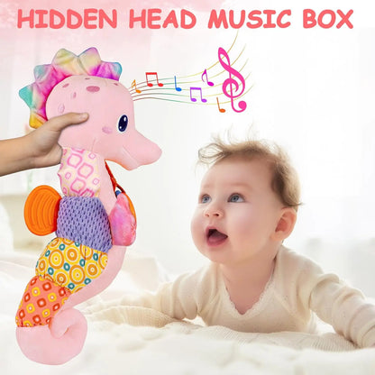 Baby Seahorse Musical Rattle Soft Toy