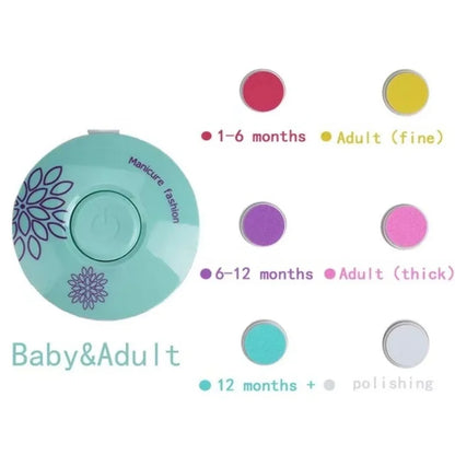 Electric Baby Nail Trimmer & Polisher | Quiet Safe Nail Care for Newborns