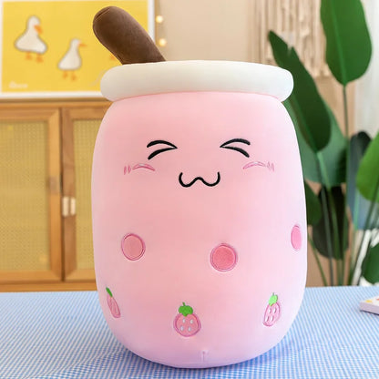 Kawaii Boba Bubble Tea Plush Toy | Soft Stuffed Milk Cup Pillow | 14 Styles | 24cm
