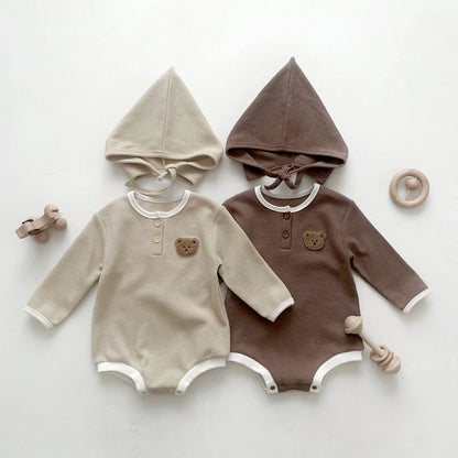 Baby Romper with Matching Hat — Cotton Unisex 0-12 Months