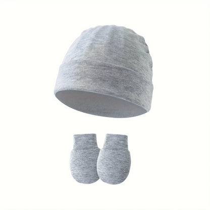 4-Pack Baby No-Scratch Mittens | Newborn Cotton Mittens for Boys & Girls