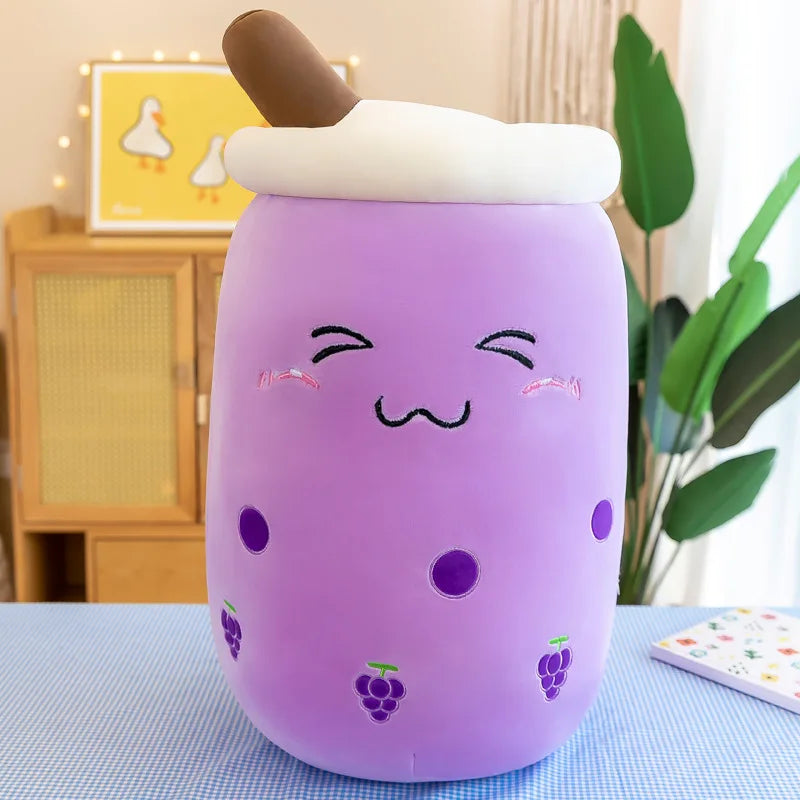 Kawaii Boba Bubble Tea Plush Toy | Soft Stuffed Milk Cup Pillow | 14 Styles | 24cm