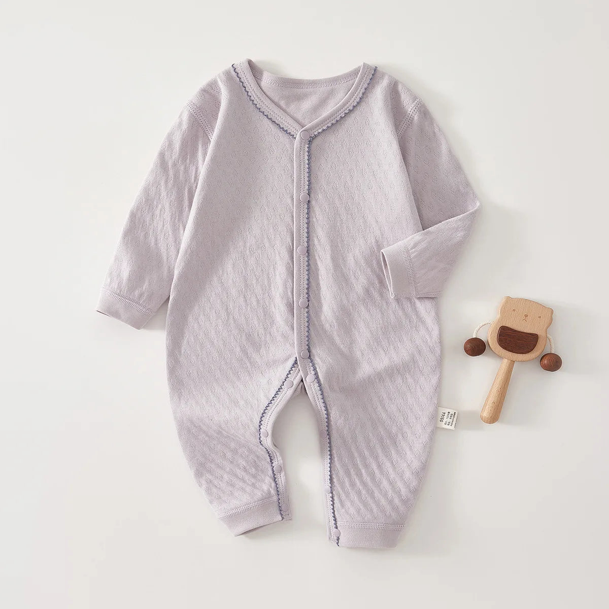 Baby Cotton Hoodie Jumpsuit | Boneless Seam Spring & Autumn Onesie 0-18 Months