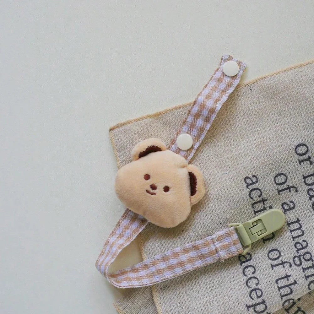 Baby Pacifier Clip Chain | Cute Bear Dummy Holder for Newborns