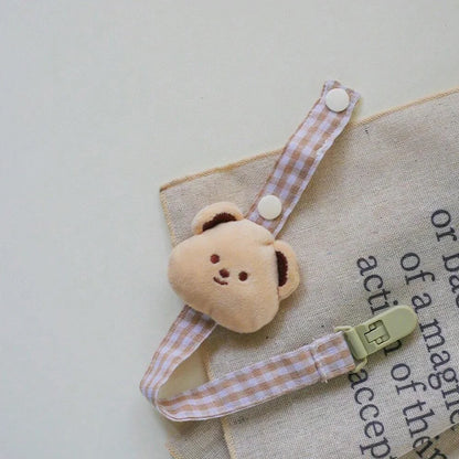 Baby Pacifier Clip Chain | Cute Bear Dummy Holder for Newborns