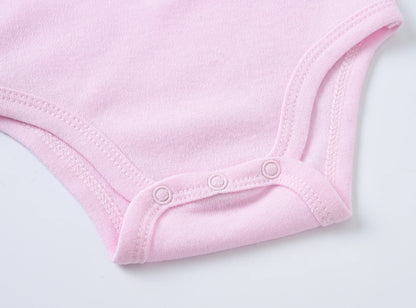 Baby Cotton Bodysuit 3-Pack | Short Sleeve Unisex Romper 0-12 Months