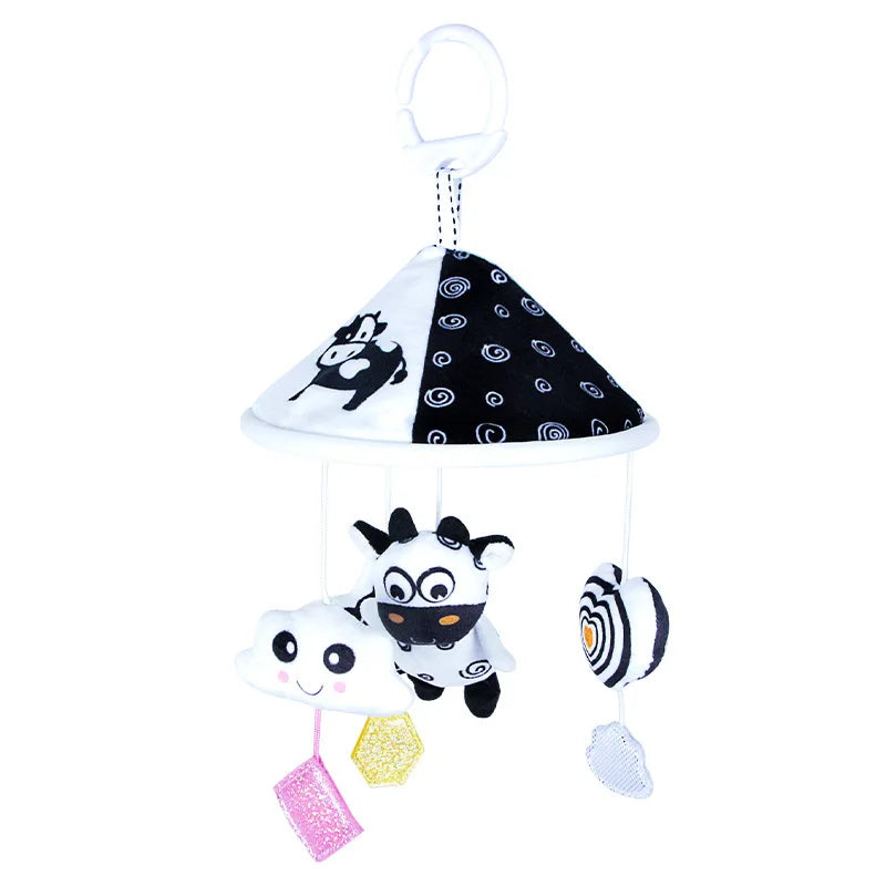 Baby Black & White High Contrast Hanging Rattle Toy