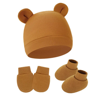 Baby Anti-Scratch Gloves & Foot Cover Set | Newborn Protection Kit