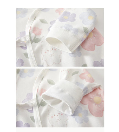Baby Cotton Romper Pyjamas | Long Sleeve Spring & Autumn Newborn 0-6M