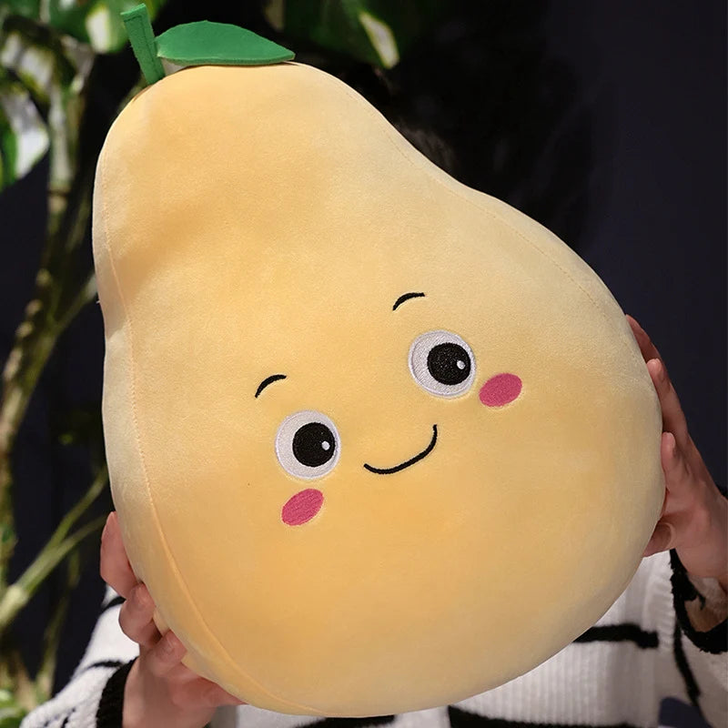 Kawaii Fruit Plush Toy | Soft Stuffed Fruit Pillow Doll | 6 Designs | 10cm, 20cm & 30cm