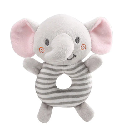 Baby Animal Plush Rattle Hand Ring Toy