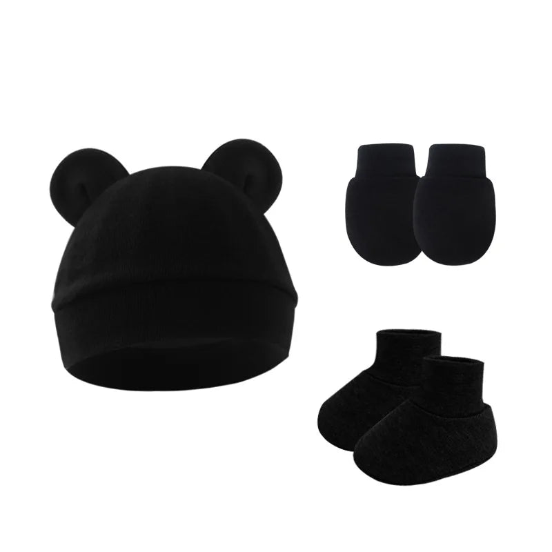 Baby Anti-Scratch Gloves & Foot Cover Set | Newborn Protection Kit