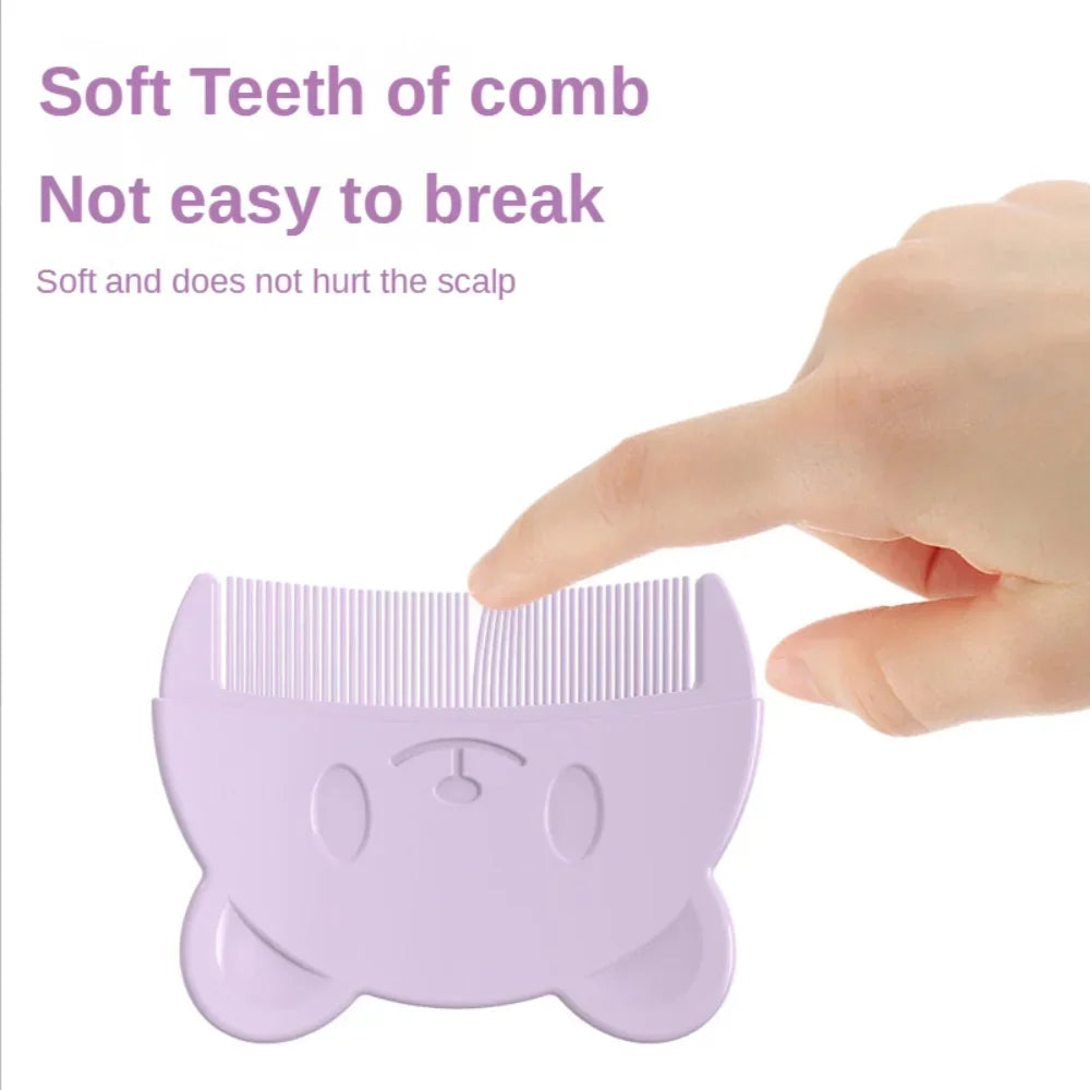 Soft Baby Comb & Silicone Head Massager | Newborn Hair Care Set