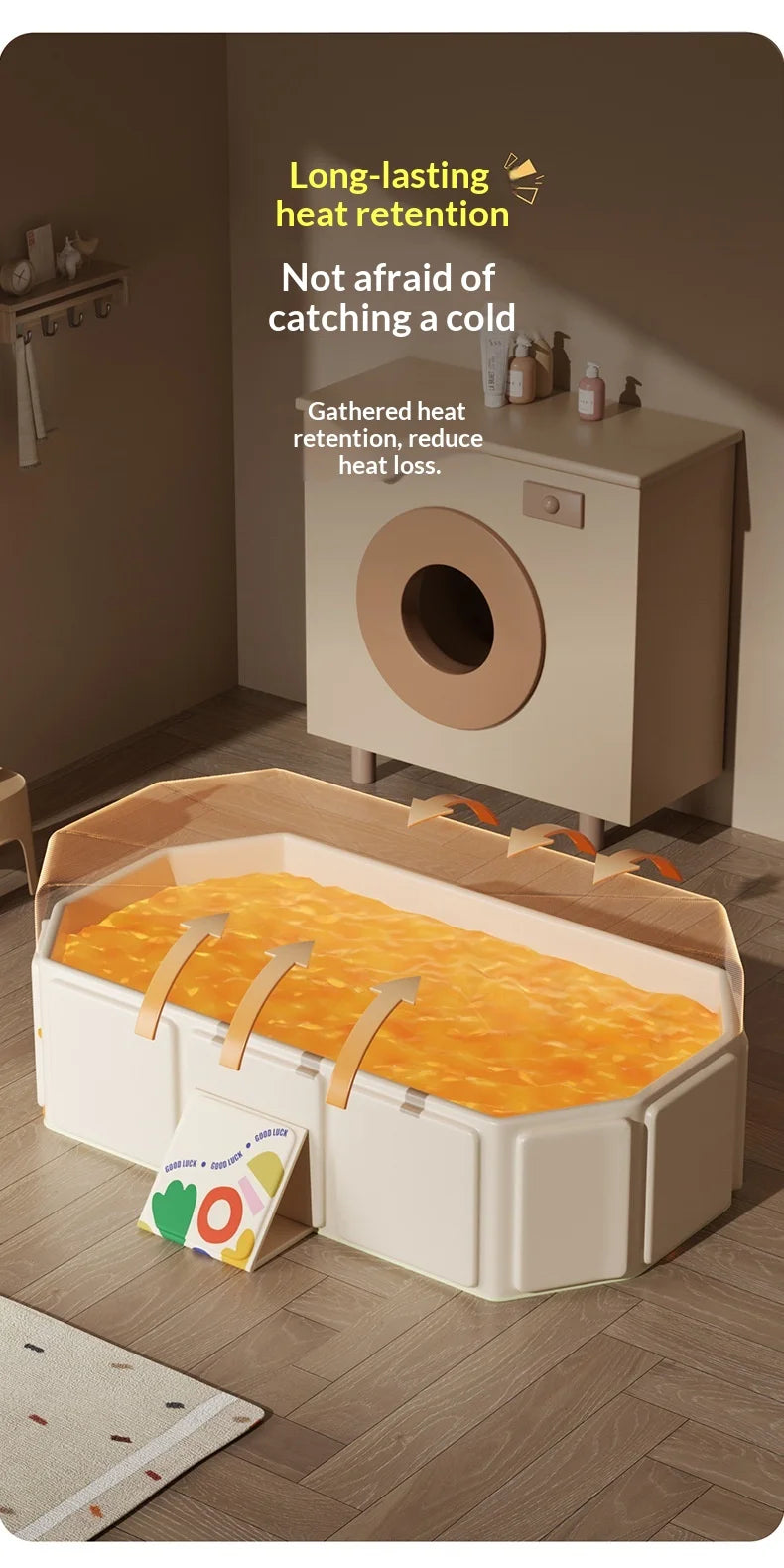 Large Foldable Baby Bathtub | Sit & Lie All-in-One Bath Tub for 0–5 Years