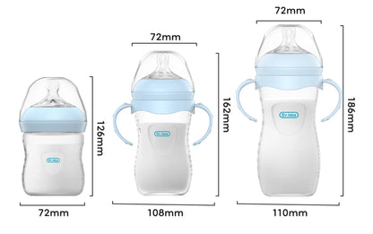 PP Baby Bottle with Handle | Anti-Colic Newborn Feeding Bottle 150ml / 240ml / 330ml