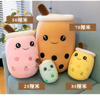 Kawaii Boba Bubble Tea Plush Toy | Soft Stuffed Milk Cup Pillow | 14 Styles | 24cm
