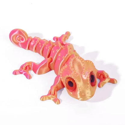 3D Printed Chameleon Figure | Multi-Joint Movable Kids Gift & Room Decoration