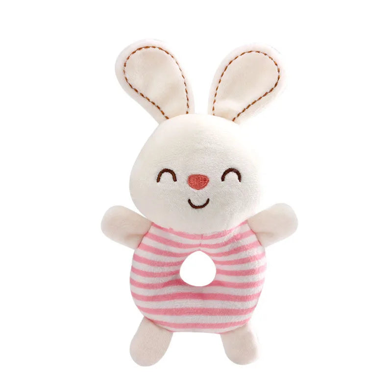 Baby Animal Plush Rattle Hand Ring Toy