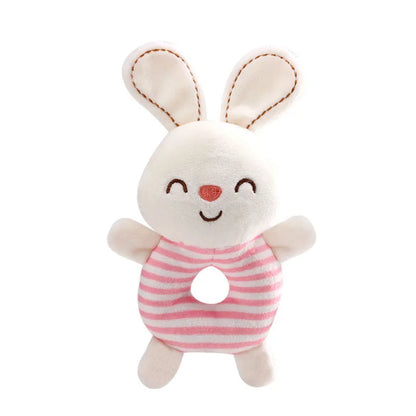 Baby Animal Plush Rattle Hand Ring Toy