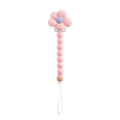 Baby Silicone Teether & Pacifier Chain Set