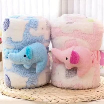Baby Thermal Fleece Swaddle Blanket | Soft Newborn Bedding Wrap for All Seasons