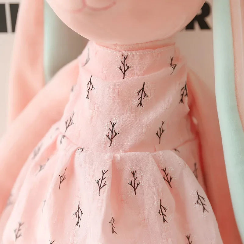 Long Ear Rabbit Plush Toy | Kawaii Soft Bunny Doll for Kids
