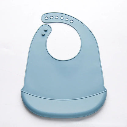 Silicone Baby Bib | Adjustable Waterproof Feeding Bib for Newborns & Toddlers, BPA-Free