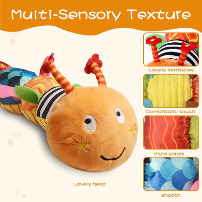 Baby Musical Caterpillar Rattle Plush Toy