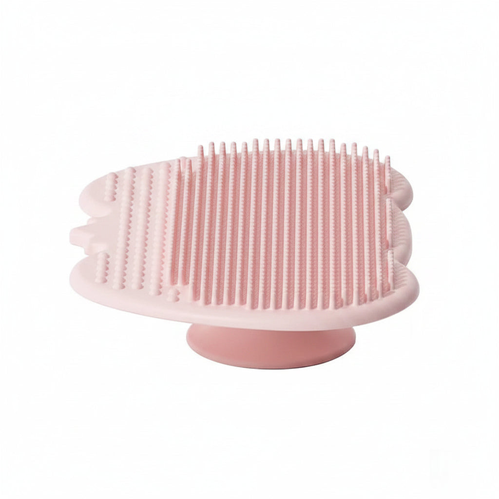 Baby Silicone Shampoo & Massage Bath Brush | Soft Hair Comb & Scalp Care Tool