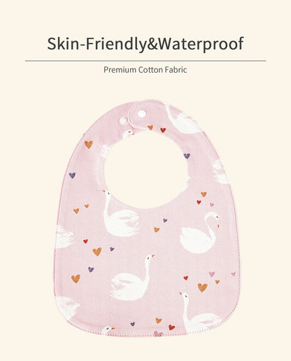 Baby Feeding Bib | Soft Cotton Adjustable Waterproof Bib for Newborns & Infants