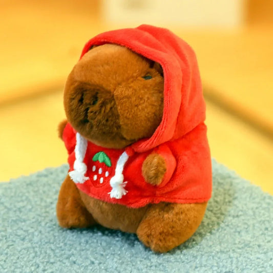 Capybara Plush Toy with Wings & Hoodie | Soft Stuffed Animal Gift