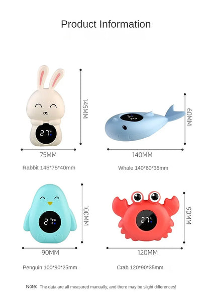 Baby Bath Thermometer | Floating Water Temperature Tester with LED Display